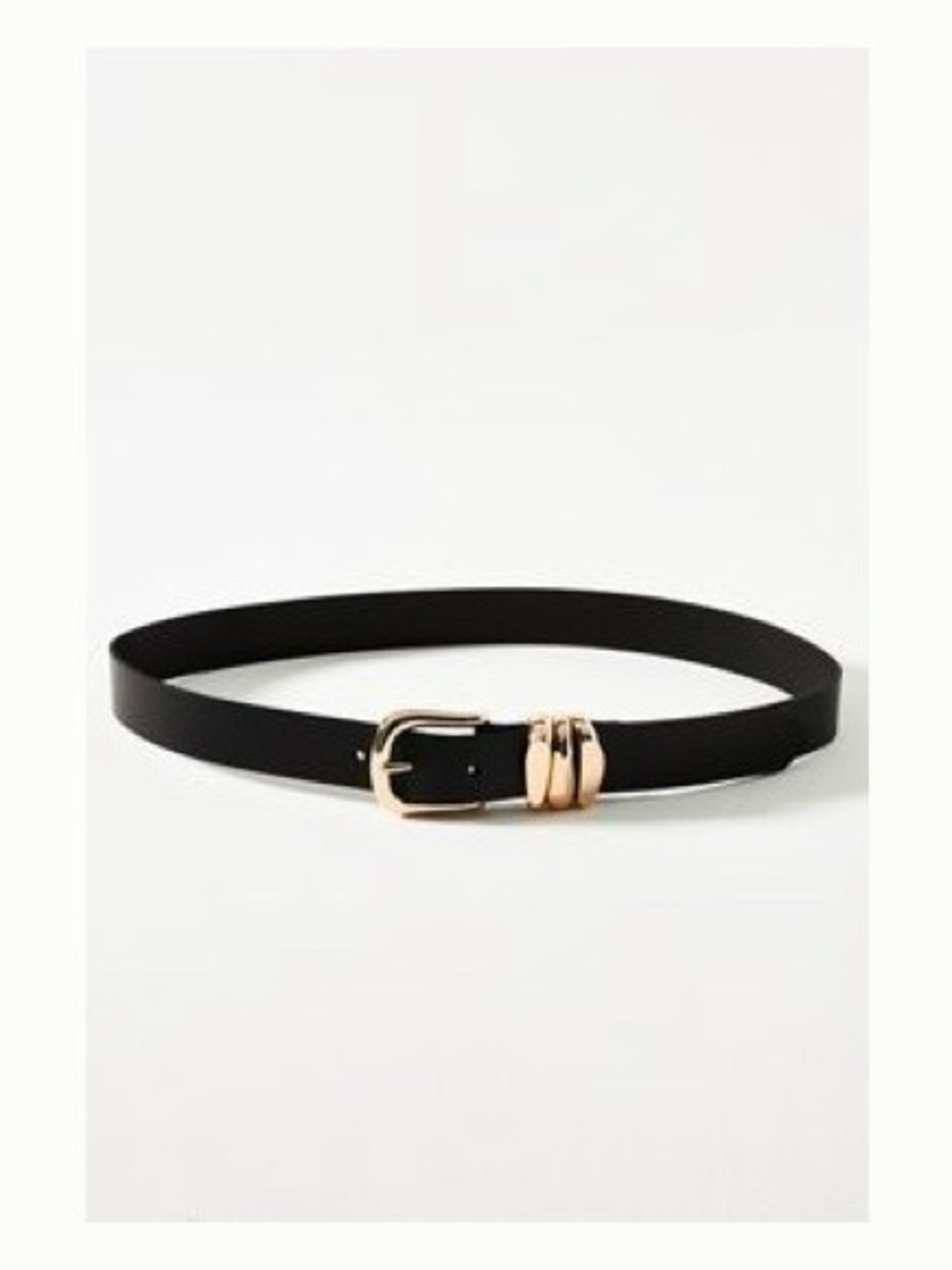 Anthropologie Structured Keeper Belt Black XS